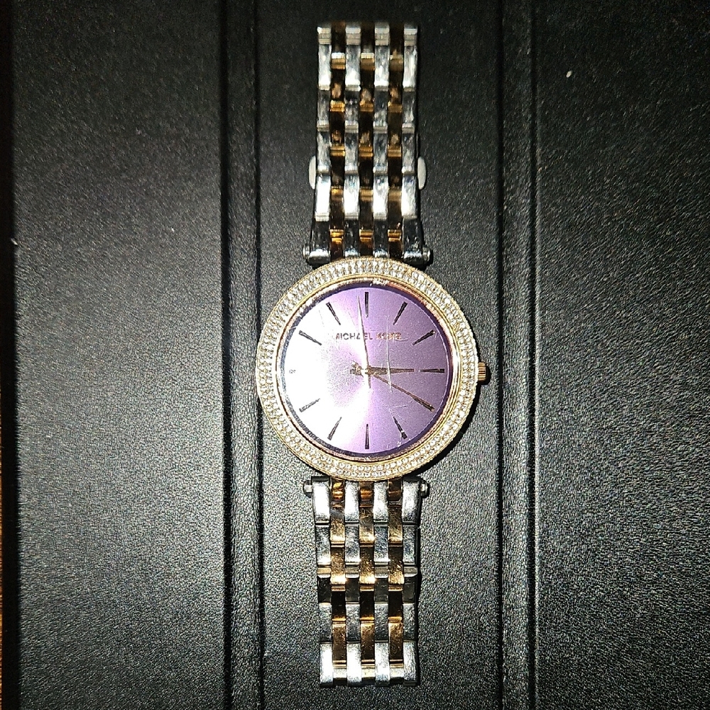 Michael Kors Purple and Gold Women's Watch